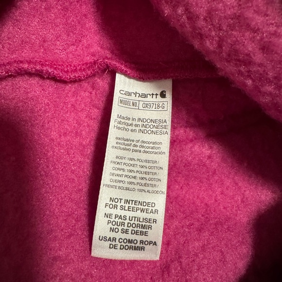 Carhartt Sherpa Zip Coveralls - Fuschia - Picture 5 of 5
